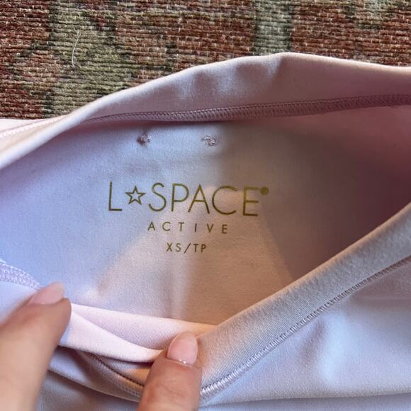 Like New L*Space Active Peony Aim High Crew Nexk Long Sleeve Crop Top - xs - Picture 7 of 8